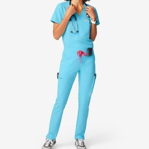 NWT Figs Yola Pant Limited Edition Neon Blue